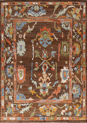 Vegetable Dye Brown Ziegler Oriental Area Rug 8x10