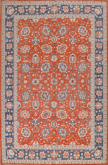 Vegetable Dye Ziegler Turkish Area Rug 9x12