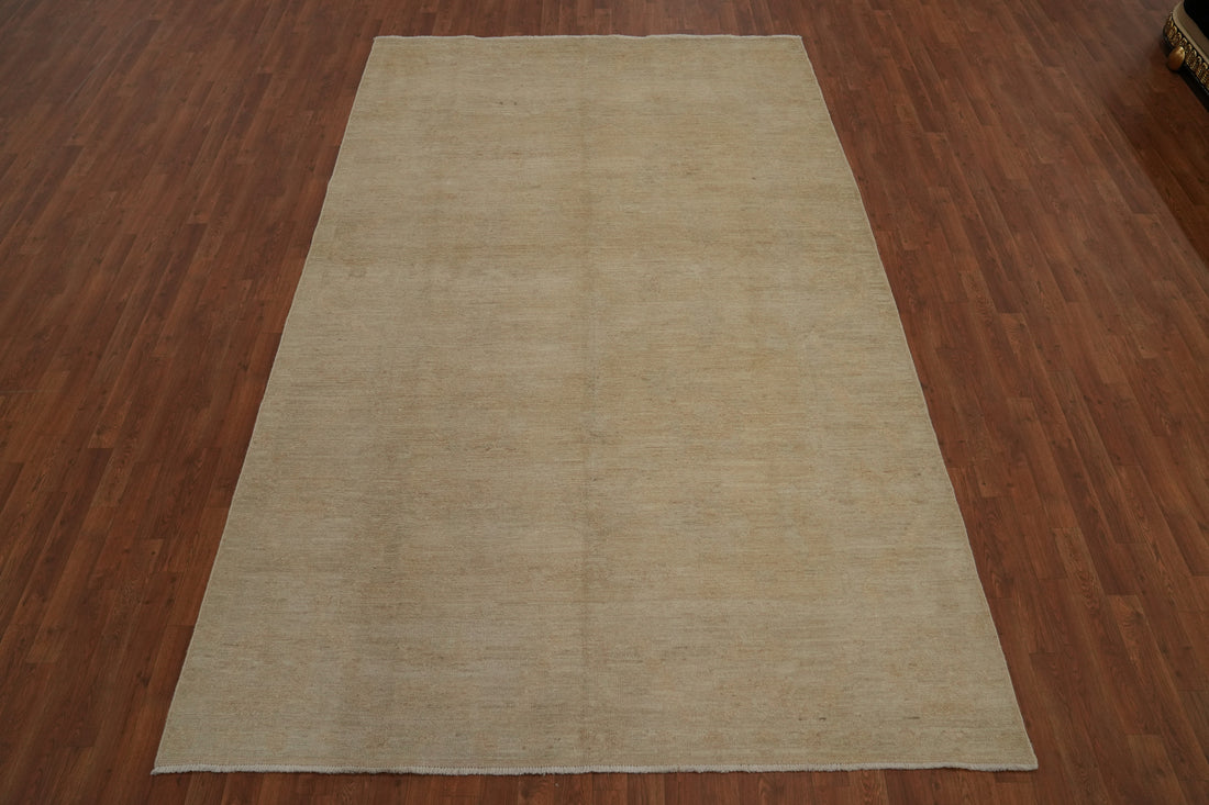 Vegetable Dye Muted Oushak Turkish Area Rug 7x10