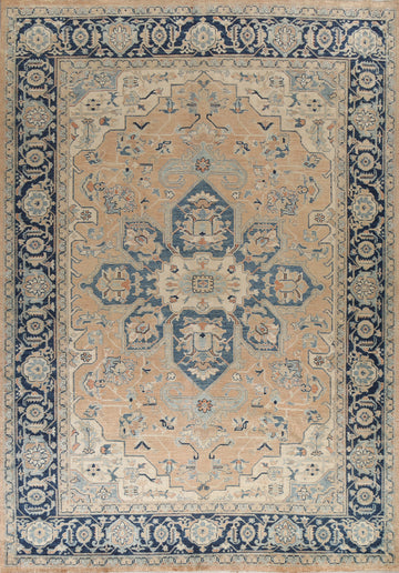Vegetable Dye Heriz Turkish Area Rug 9x12