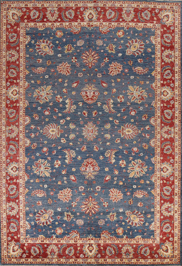 Vegetable Dye Floral Ziegler Oriental Area Rug 9x12