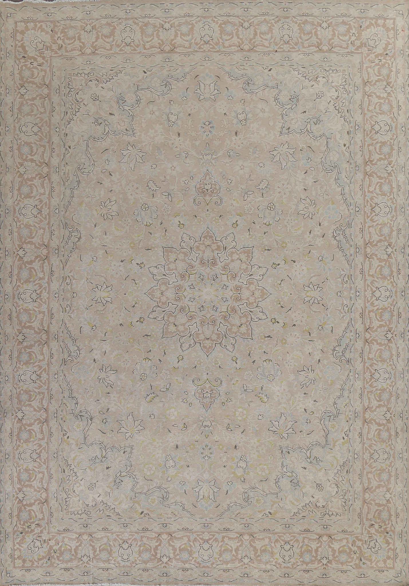 Vintage Distressed Kerman Persian Area Rug 10x13