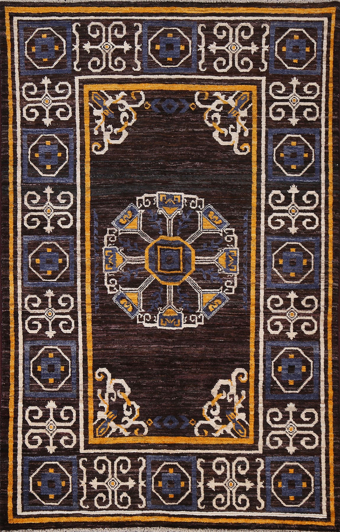 Geometric Gabbeh Kashkoli Oriental Area Rug 4x6