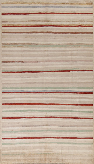 Striped Gabbeh Kashkoli Wool Area Rug 6x10