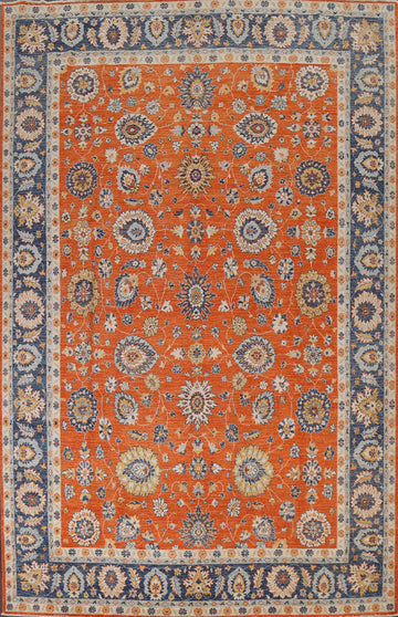 Vegetable Dye Wool Ziegler Oriental Area Rug 9x12