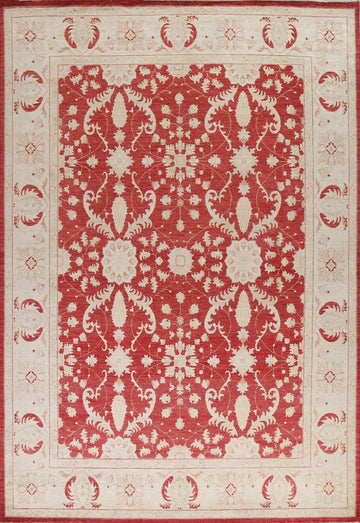 Vegetable Dye Chobi Peshawar Wool Oriental Rug 9x11