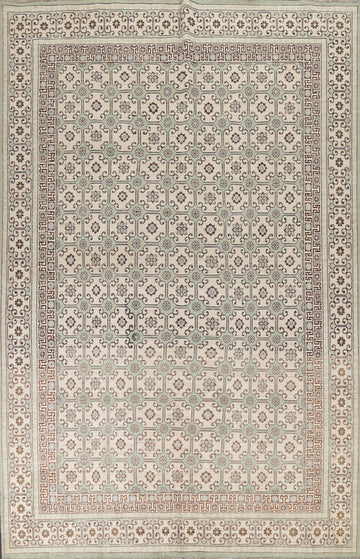 Vegetable Dye Wool Khotan Oriental Area Rug 9x12