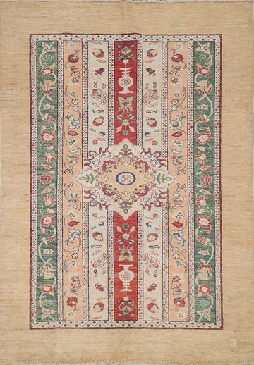 Vegetable Dye Handmade Moharramat Oriental Rug 5x6
