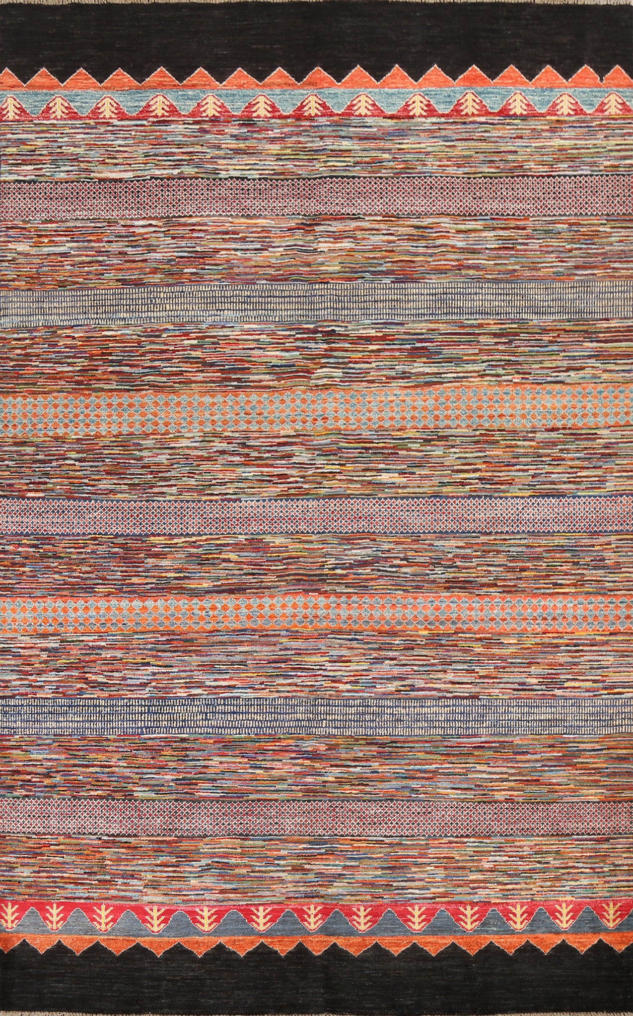 Tribal Wool Gabbeh Handmade Persian Rug 7x10