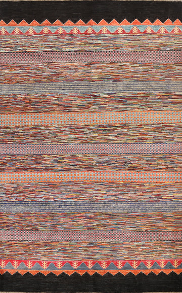 Tribal Wool Gabbeh Handmade Persian Rug 7x10