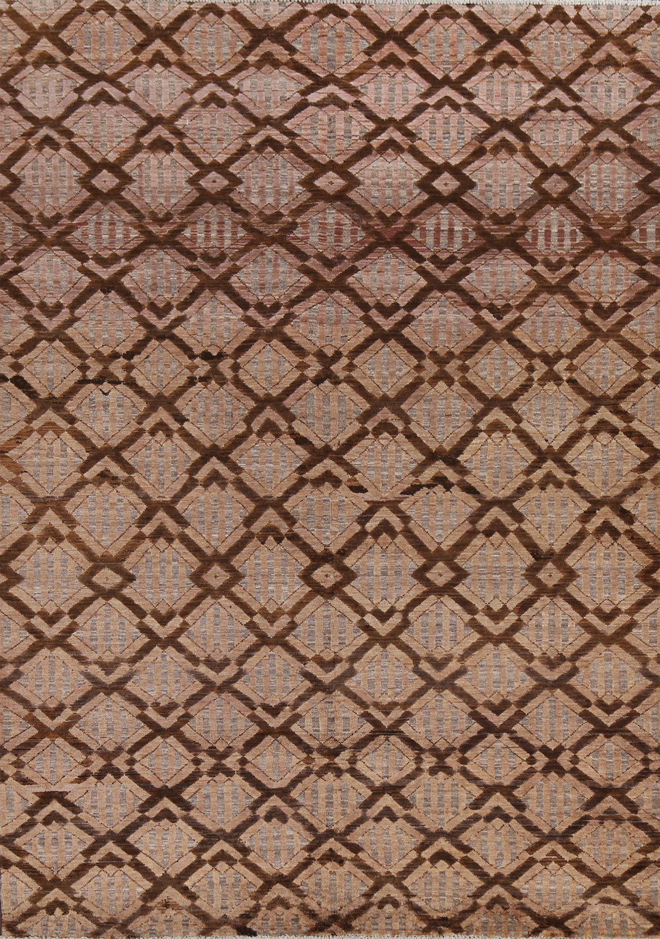 Wool Geometric Gabbeh Kashkoli Oriental Area Rug 6x8