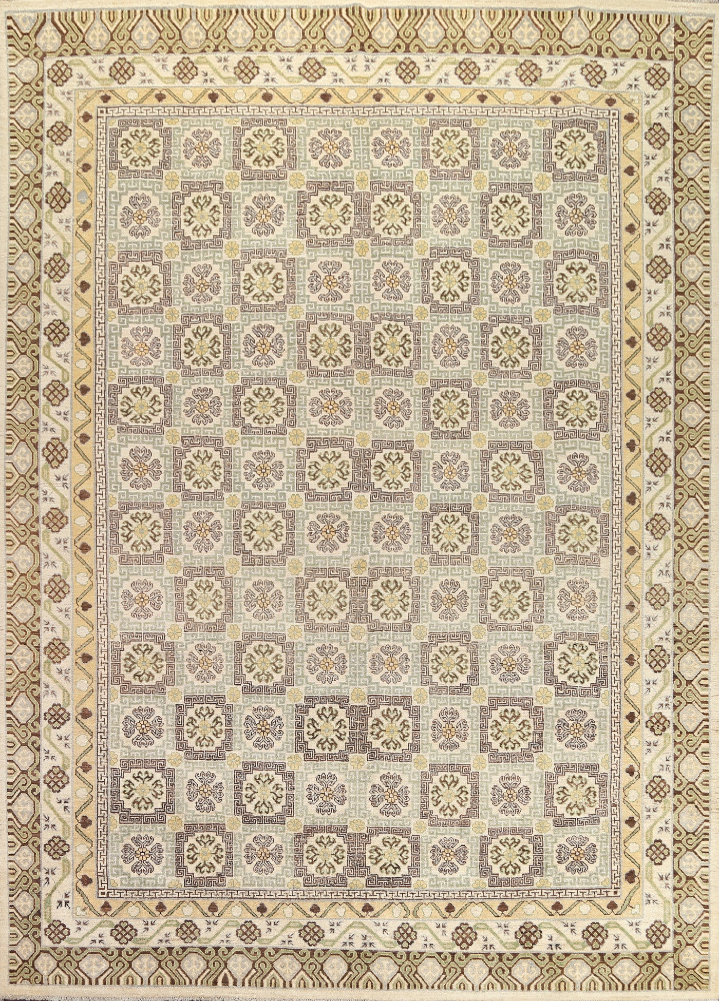 Vegetable Dye Handmade Khotan Oriental Area Rug 9x11