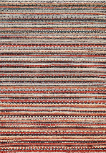 Striped Gabbeh Kashkoli Oriental Area Rug 5x7