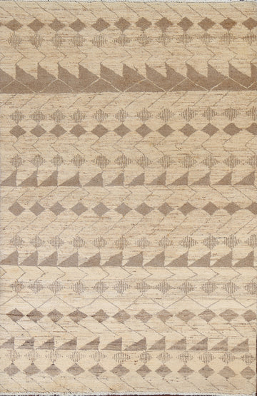 Geometric Gabbeh Kashkoli Oriental Area Rug 4x6