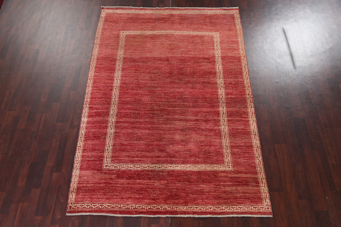 Geometric Gabbeh Kashkoli Oriental Handmade Rug 6x9