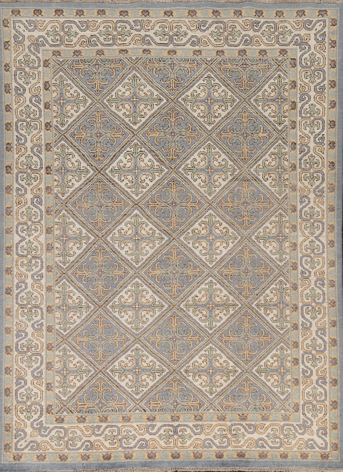 Vegetable Dye Khotan Oriental Handmade Rug 5x8