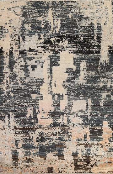 Vegetable Dye Wool Abstract Oriental Area Rug 6x8