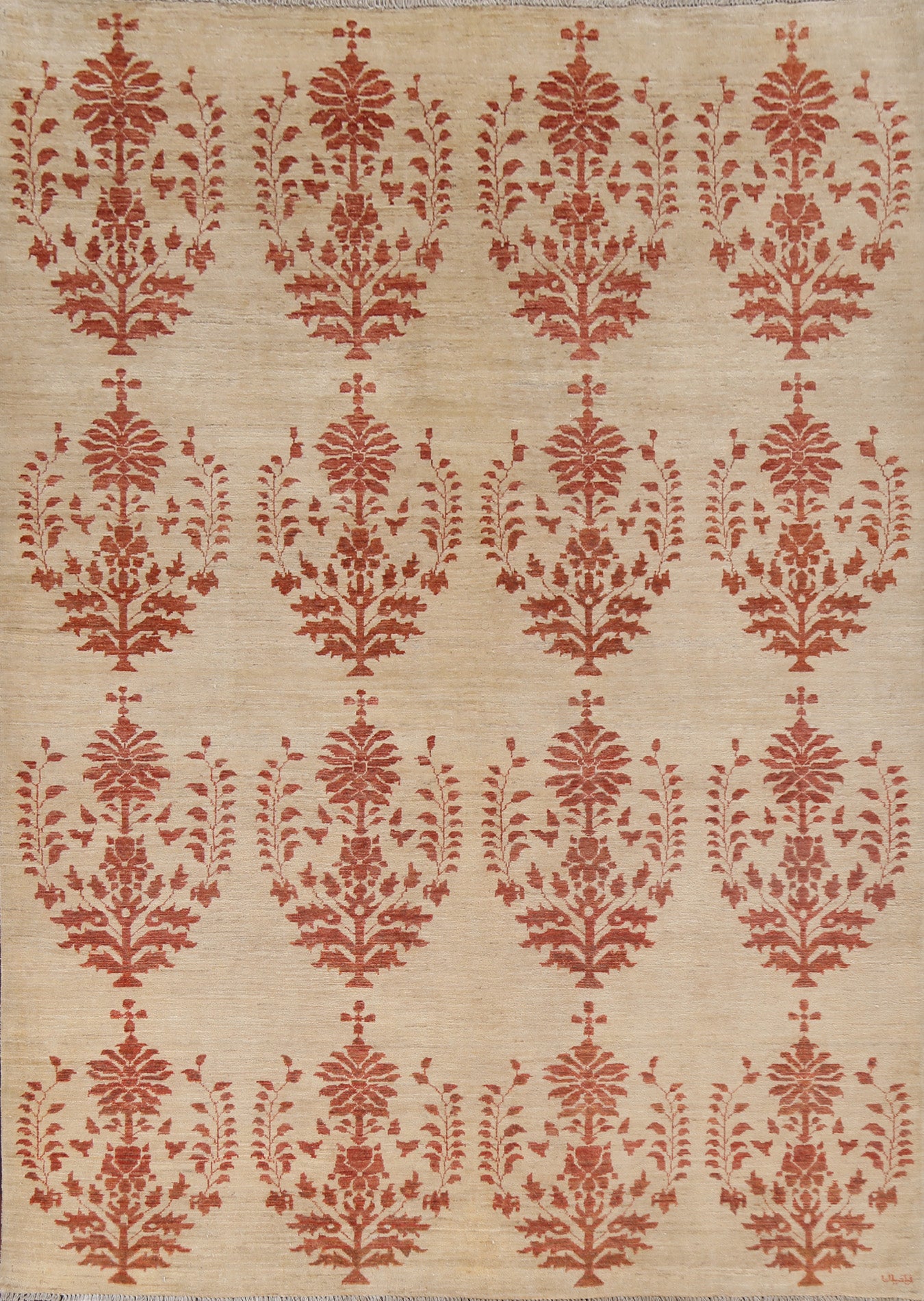 Handmade Wool Art & Craft Oriental Area Rug 6x8