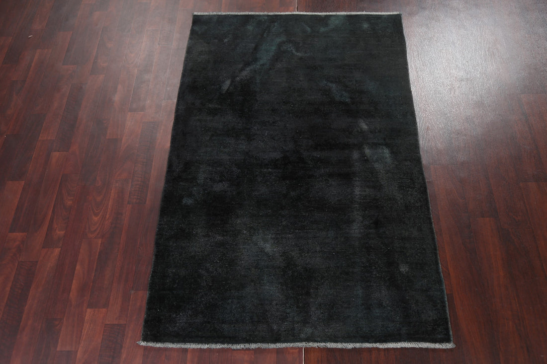 Black Gabbeh Kashkoli Oriental Area Rug 4x6