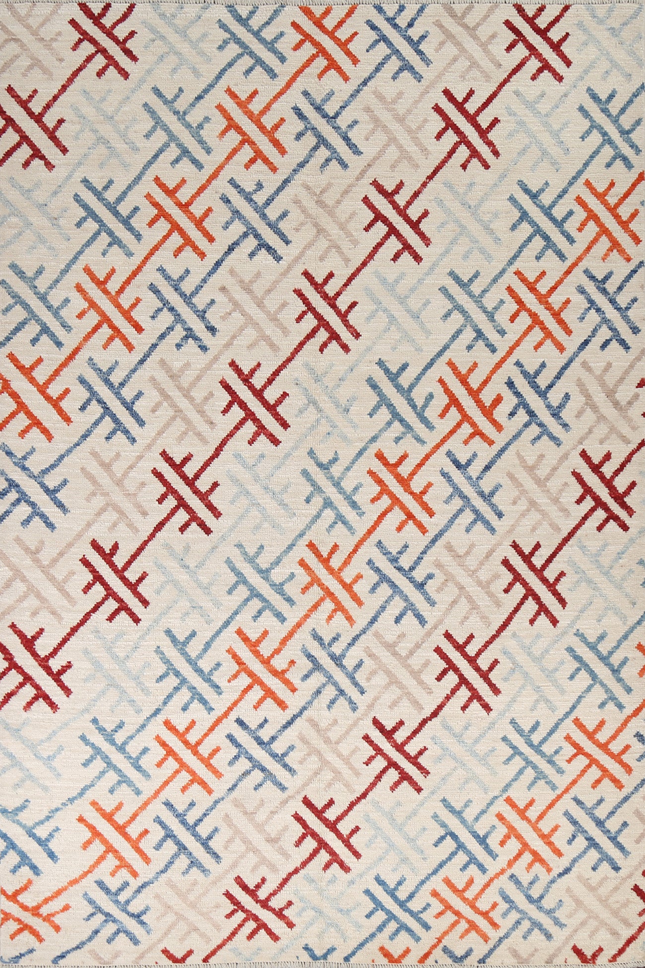 Hand-Knotted Moroccan Vegetable Dye Area Rug 6x8
