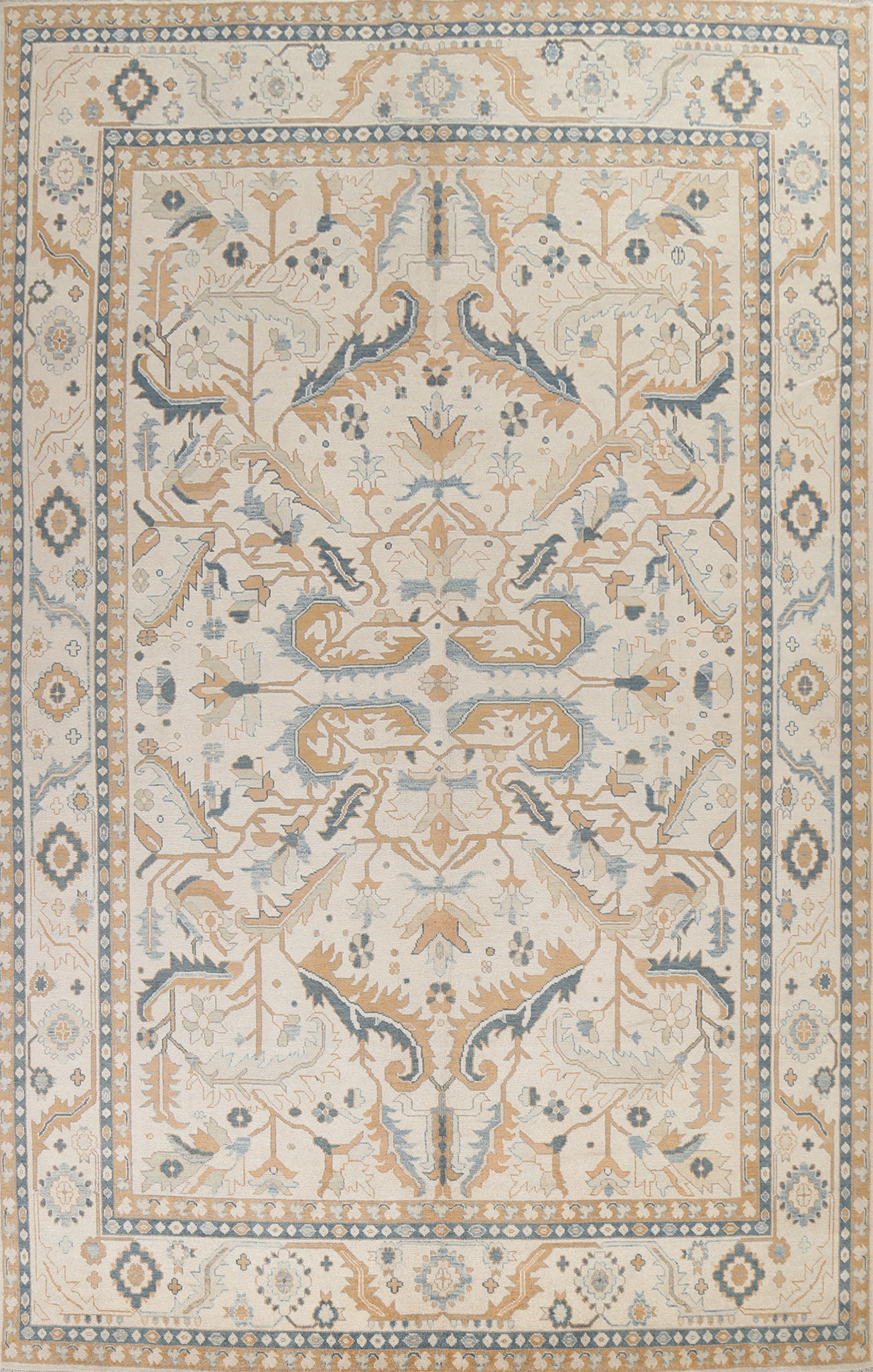 Vegetable Dye Oushak Oriental Area Rug 9x13
