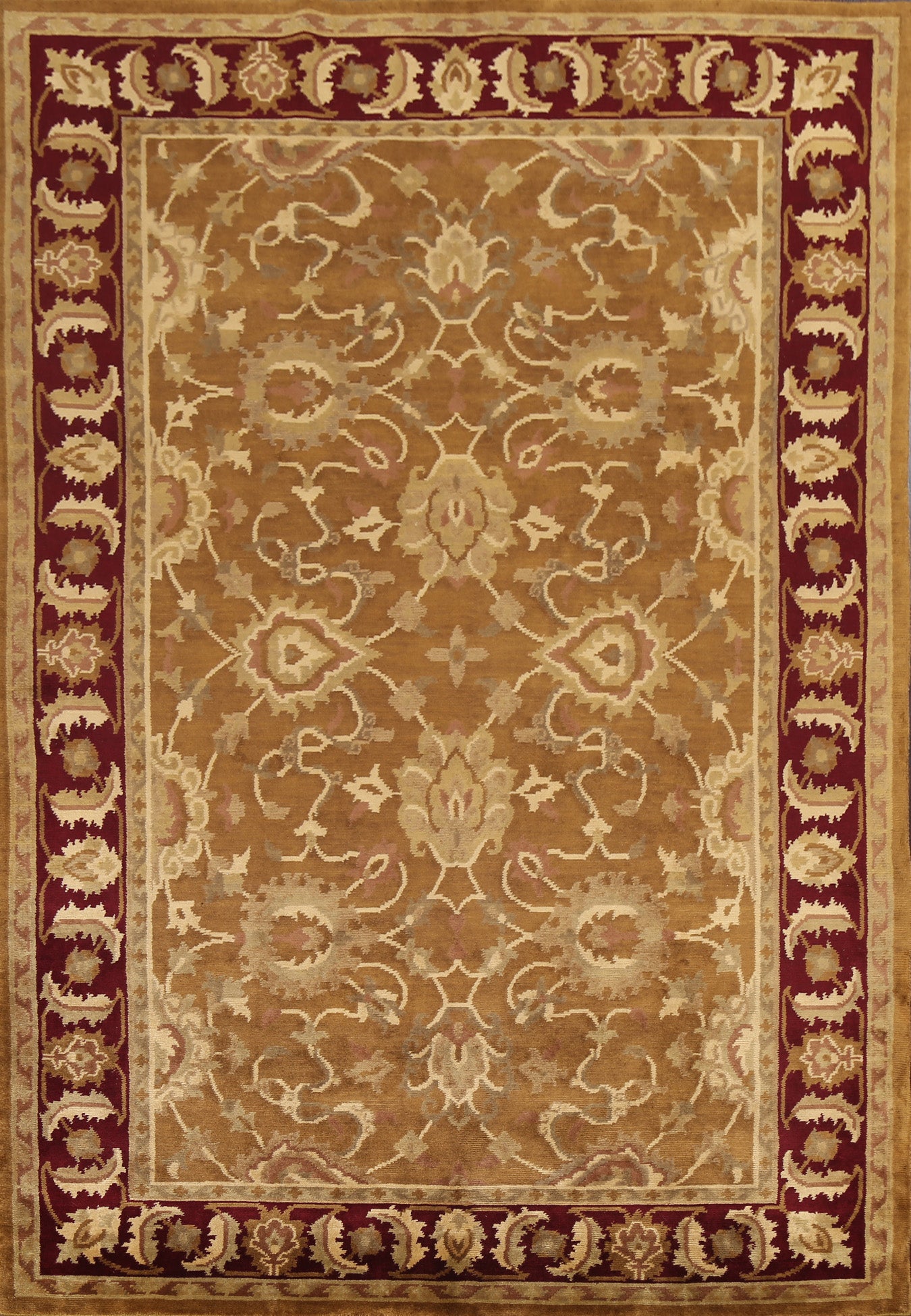 Vegetable Dye Handmade Nepalese Oriental Rug 6x9