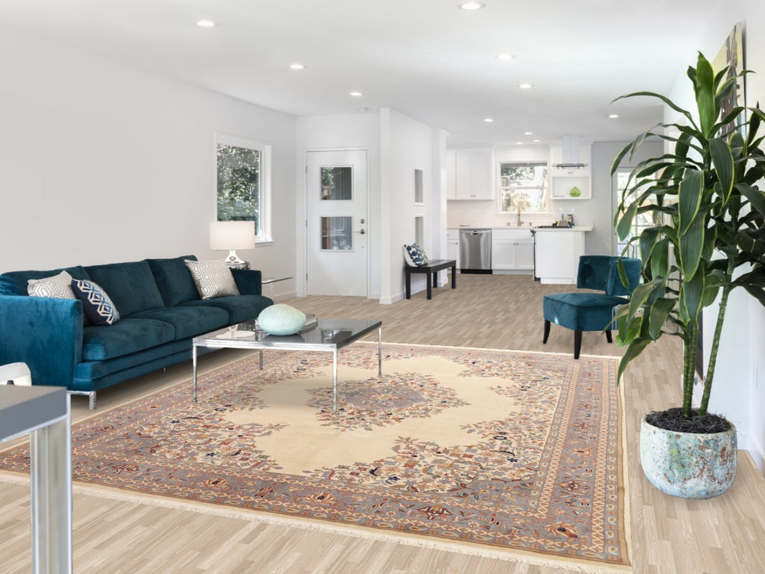 Vegetable Dye Wool Aubusson Oriental Rug 8x10