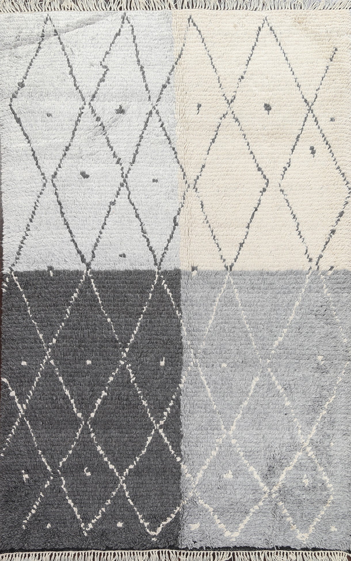 Trellis Wool Moroccan Oriental Area Rug 6x9