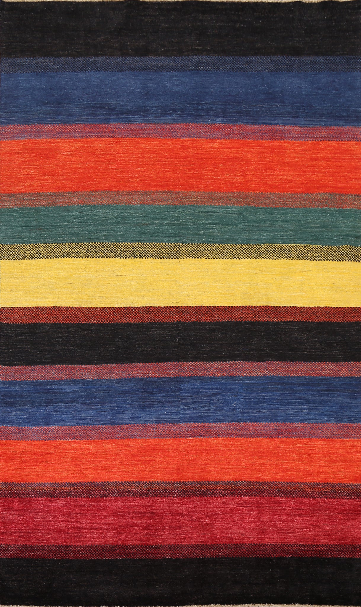 Vegetable Dye Handmade Gabbeh Kashkoli Oriental Rug 6x10
