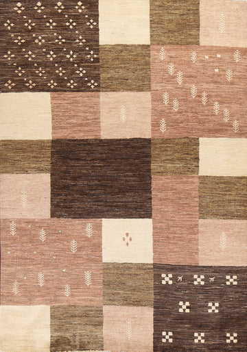 Handmade Wool Gabbeh Persian Area Rug 7x10
