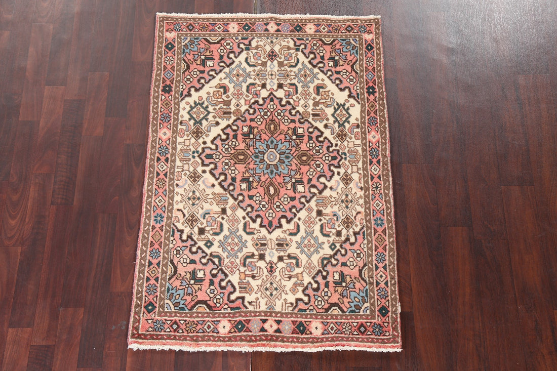 Vegetable Dye Wool Sirjan Vintage Persian Rug 3x5