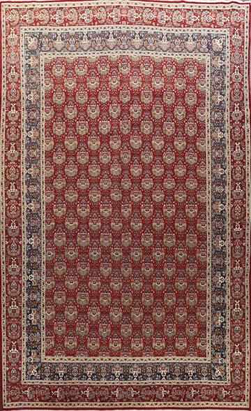 Vegetable Dye Red Tabriz Large Persian Rug 10x15