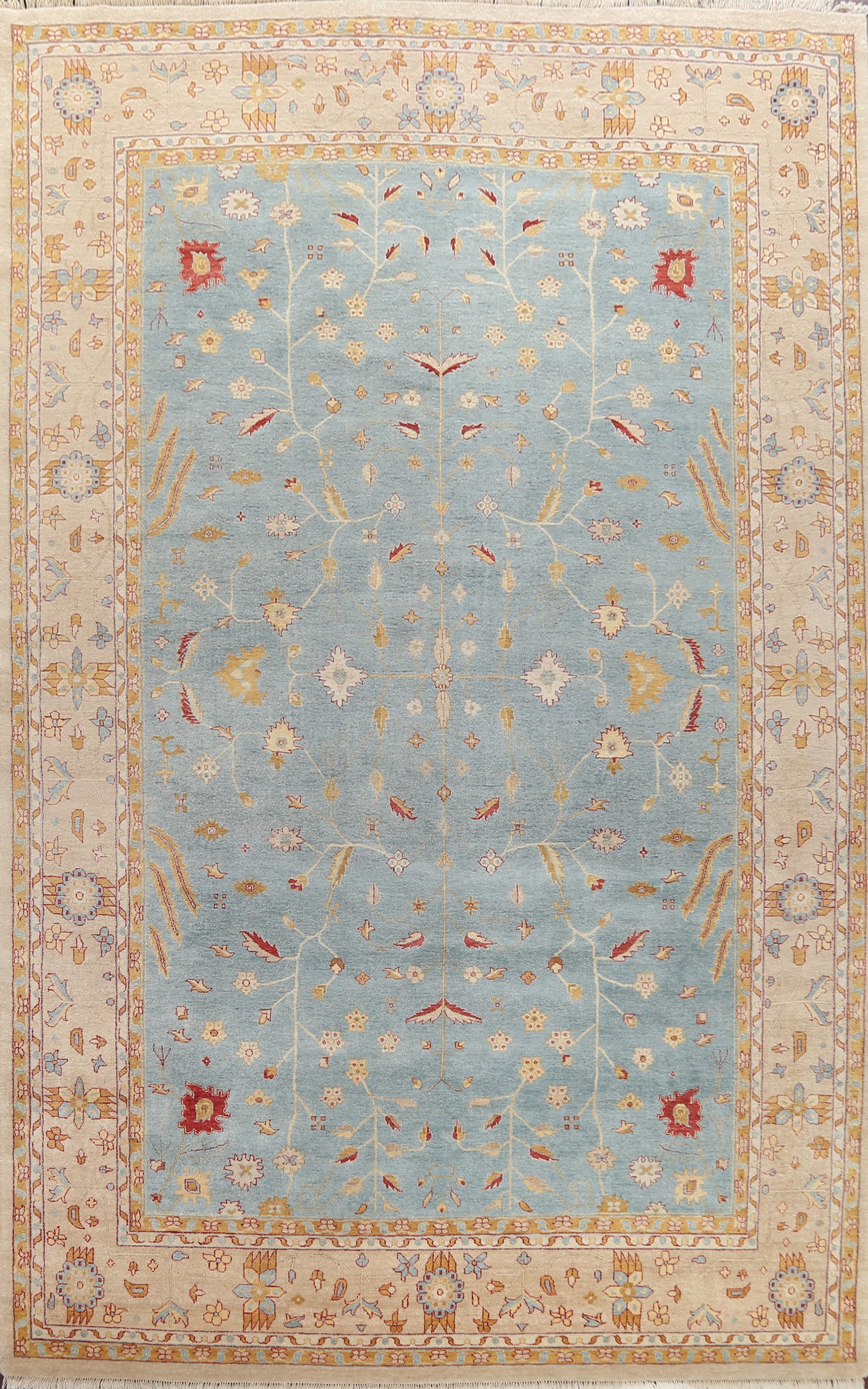 Vegetable Dye Oushak Large Oriental Rug 10x15