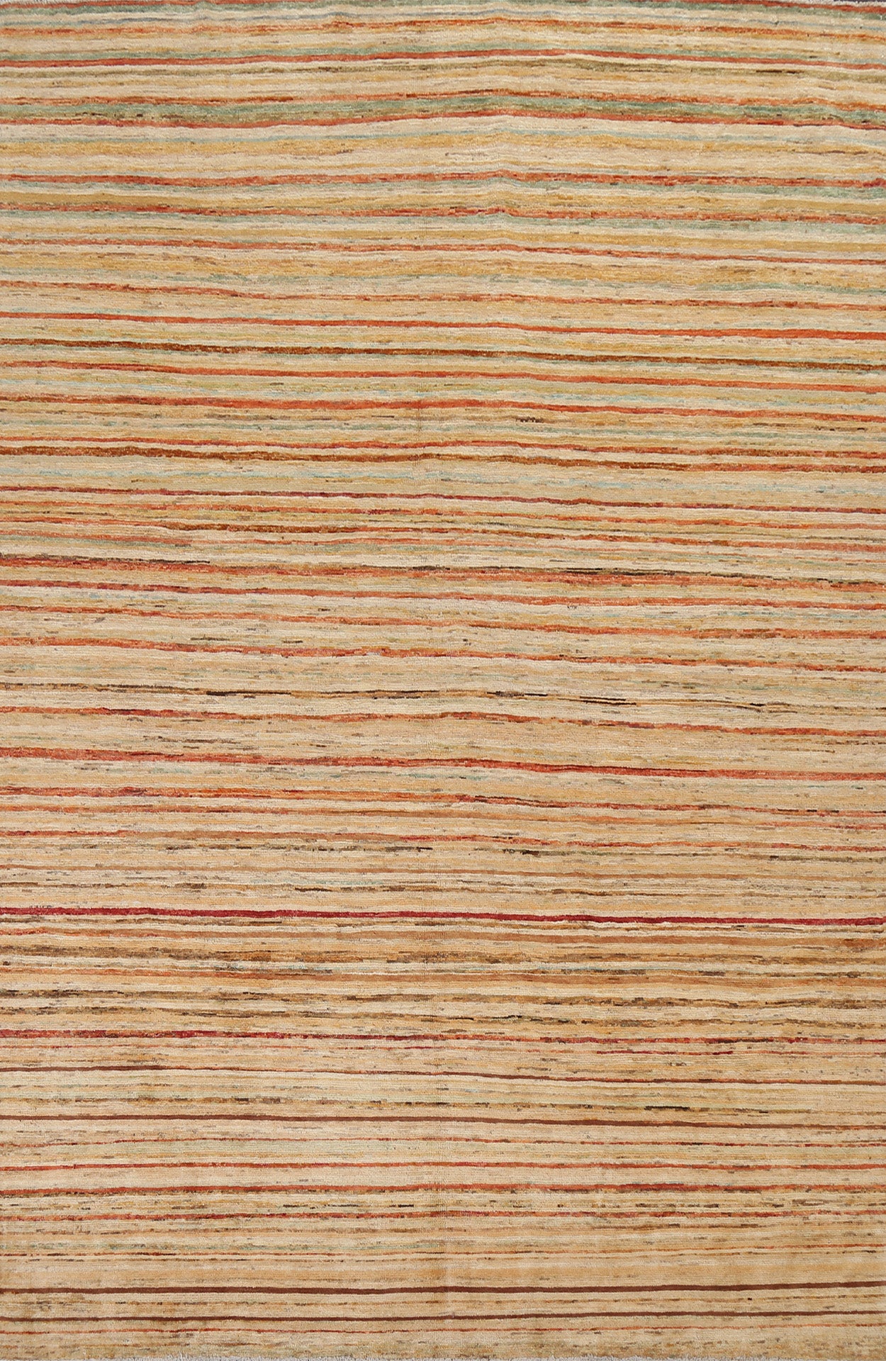 Striped Wool Gabbeh Kashkoli Oriental Area Rug 7x10