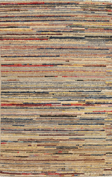 Striped Gabbeh Kashkoli Oriental Handmade Rug 3x5