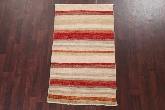 Striped Gabbeh Kashkoli Oriental Handmade Rug 3x5