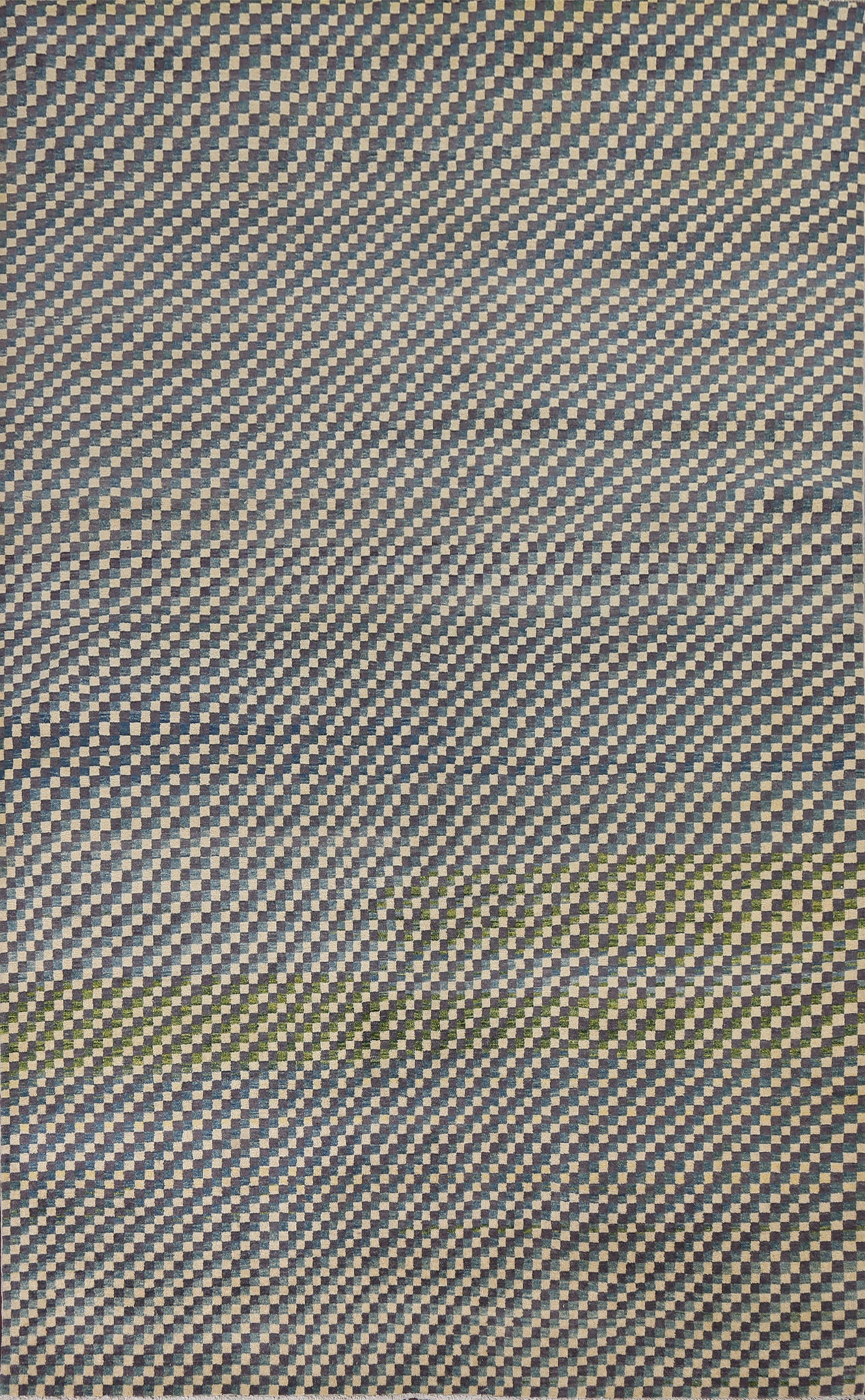 Checkered Gabbeh Kashkoli Oriental Area Rug 7x10