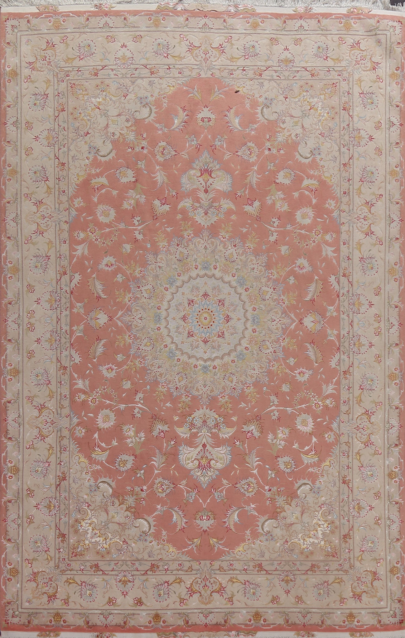 Wool/ Silk Top Quality Tabriz Persian Area Rug 7x10
