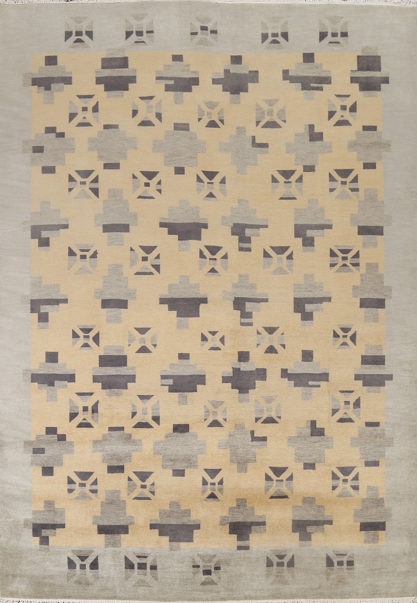 Hand-Knotted Wool Gabbeh Oriental Area Rug 8x10