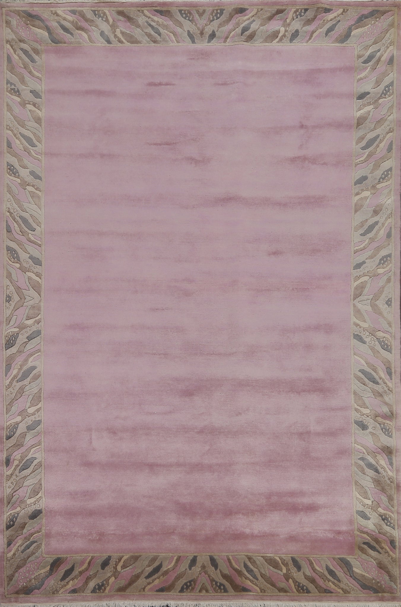 Purple Wool Nepalese Handmade Oriental Rug 7x10