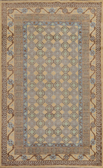 Vegetable Dye Wool Khotan Oriental Area Rug 6x10