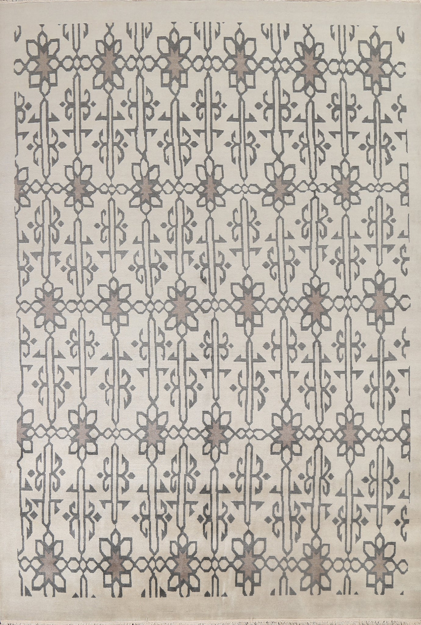 Handmade Geometric Modern Oriental Wool Rug 8x10