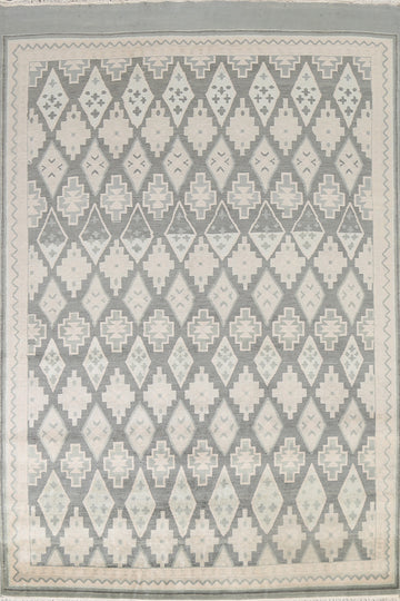 Trellis Wool Abstract Oriental Area Rug 8x11