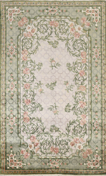 Handmade Wool Nepalese Oriental Area Rug 6x9