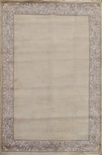 Hand-Knotted Wool Nepalese Oriental Area Rug 5x8