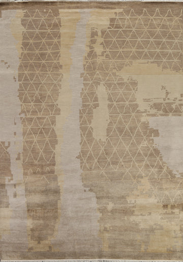 Handmade Wool Abstract Oriental Area Rug 8x10