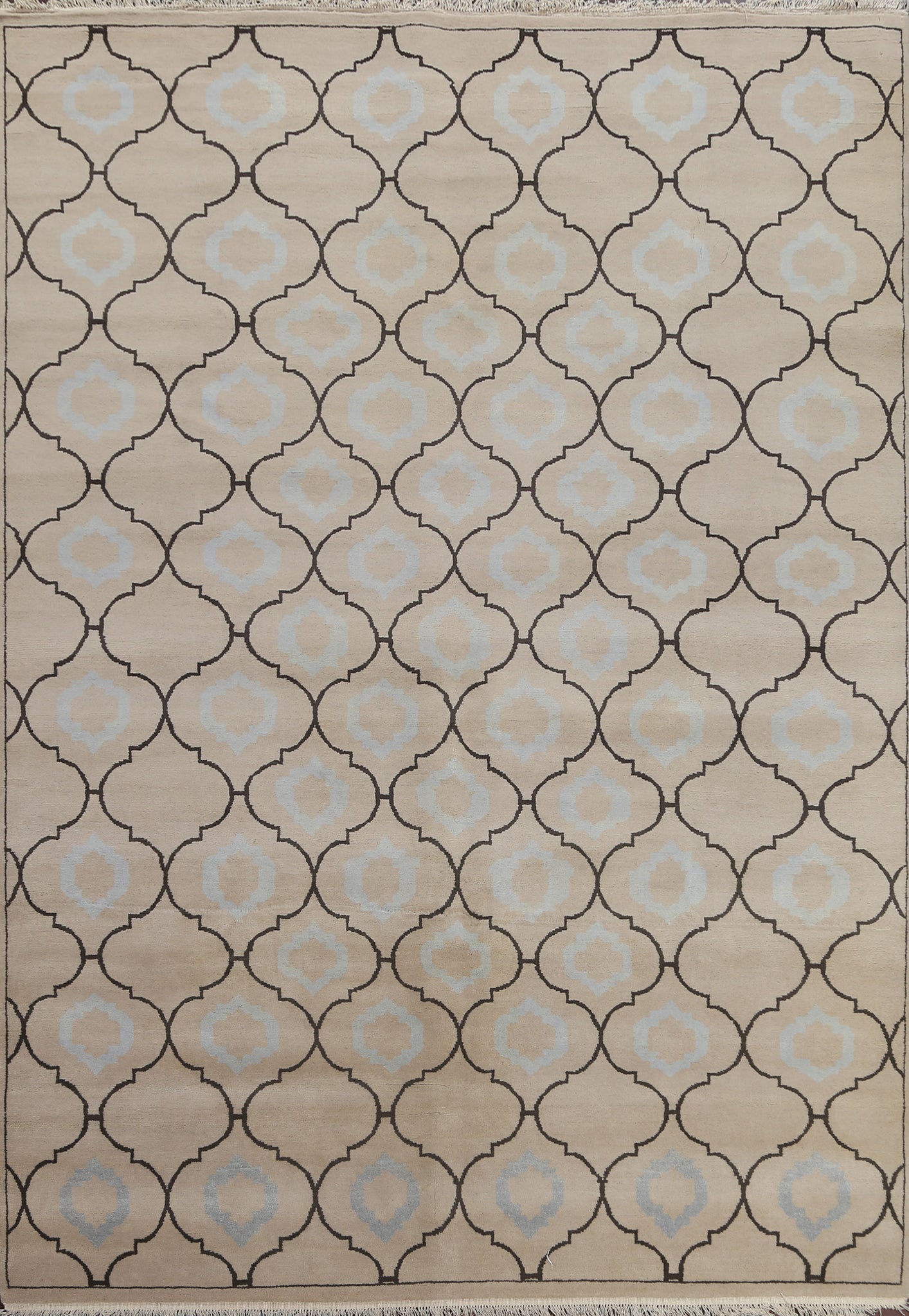 Trellis Wool Moroccan Oriental Area Rug 8x10