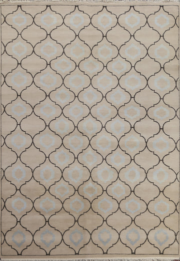 Trellis Wool Moroccan Oriental Area Rug 8x10