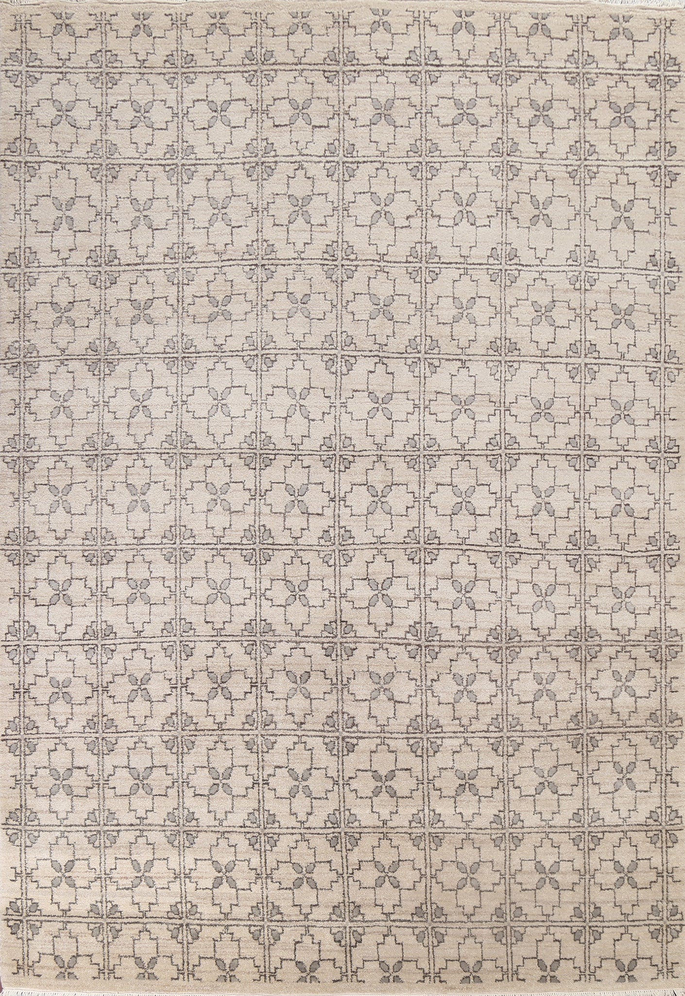 All-Over Geometric Art & Craft Oriental Area Rug 8x10