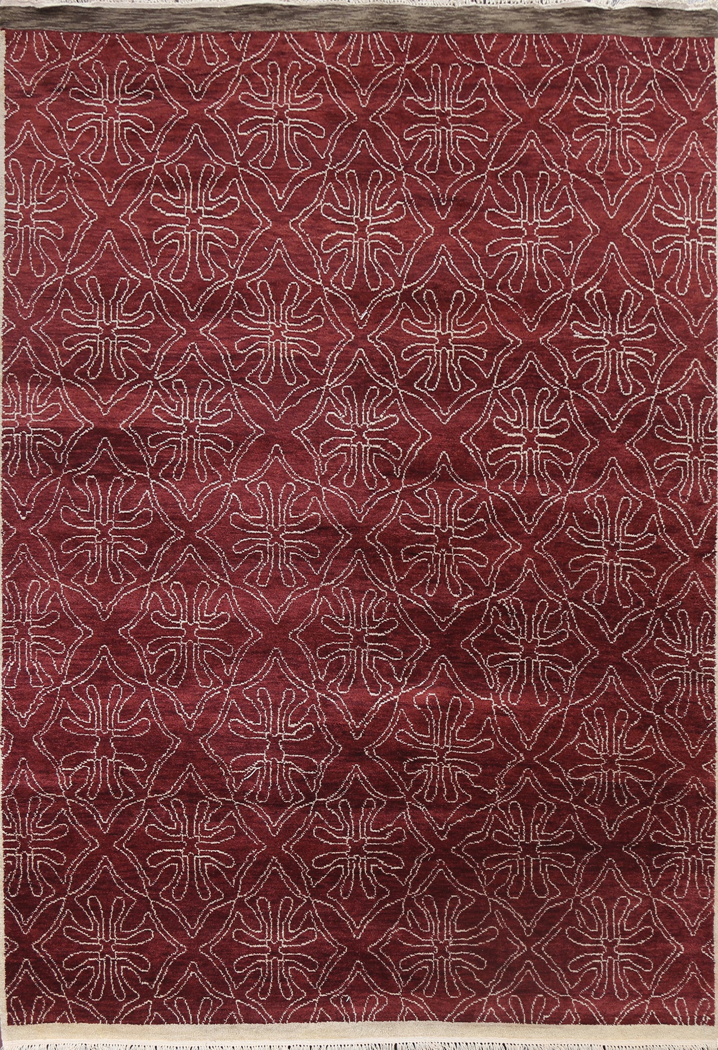 Deep Red Art & Craft Oriental Area Rug 8x10